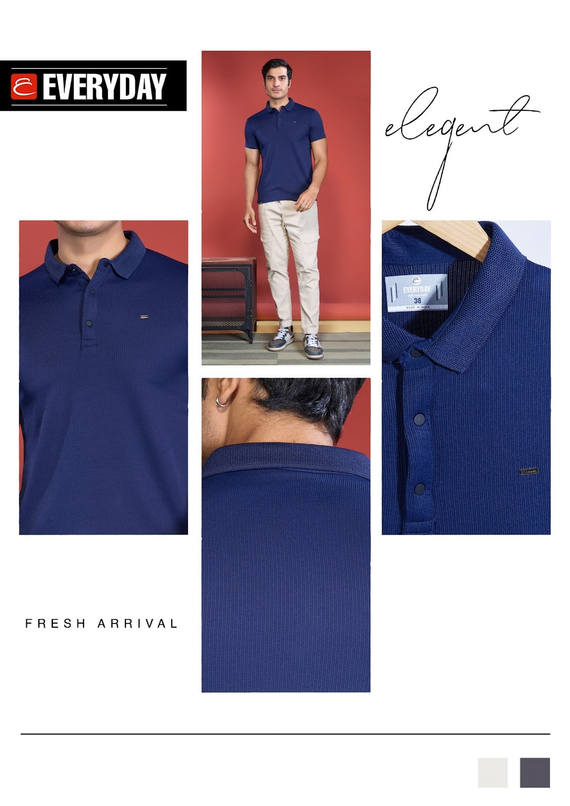 Collar Vol 725 Everyday Cord Line Mens Tshirts Wholesale Rate