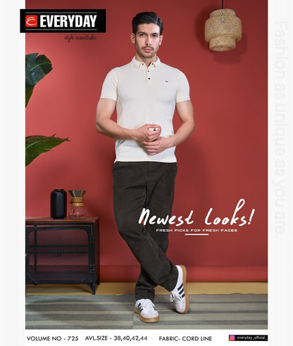 Collar Vol 725 Everyday Cord Line Mens Tshirts Wholesale Rate