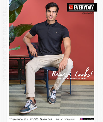 Collar Vol 725 Everyday Cord Line Mens Tshirts Wholesale Rate