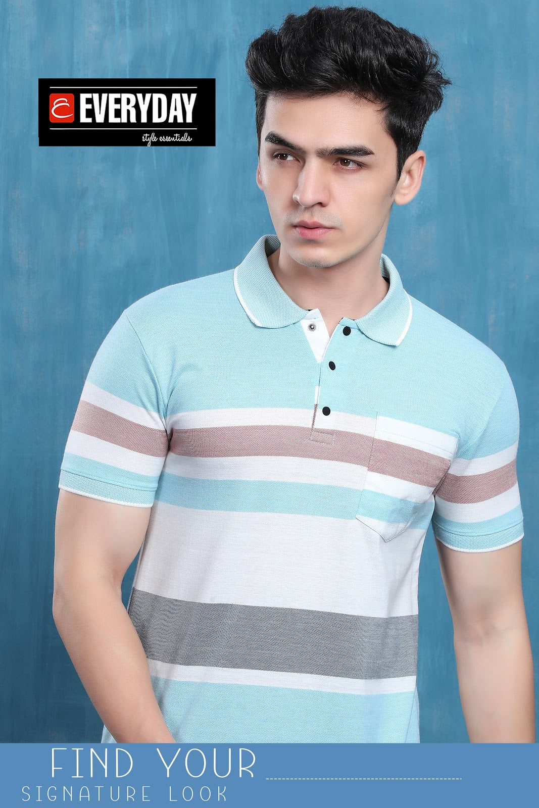 Collar Vol 758 Everyday Auto Stripes Mens Tshirts Manufacturer Ahmedabad