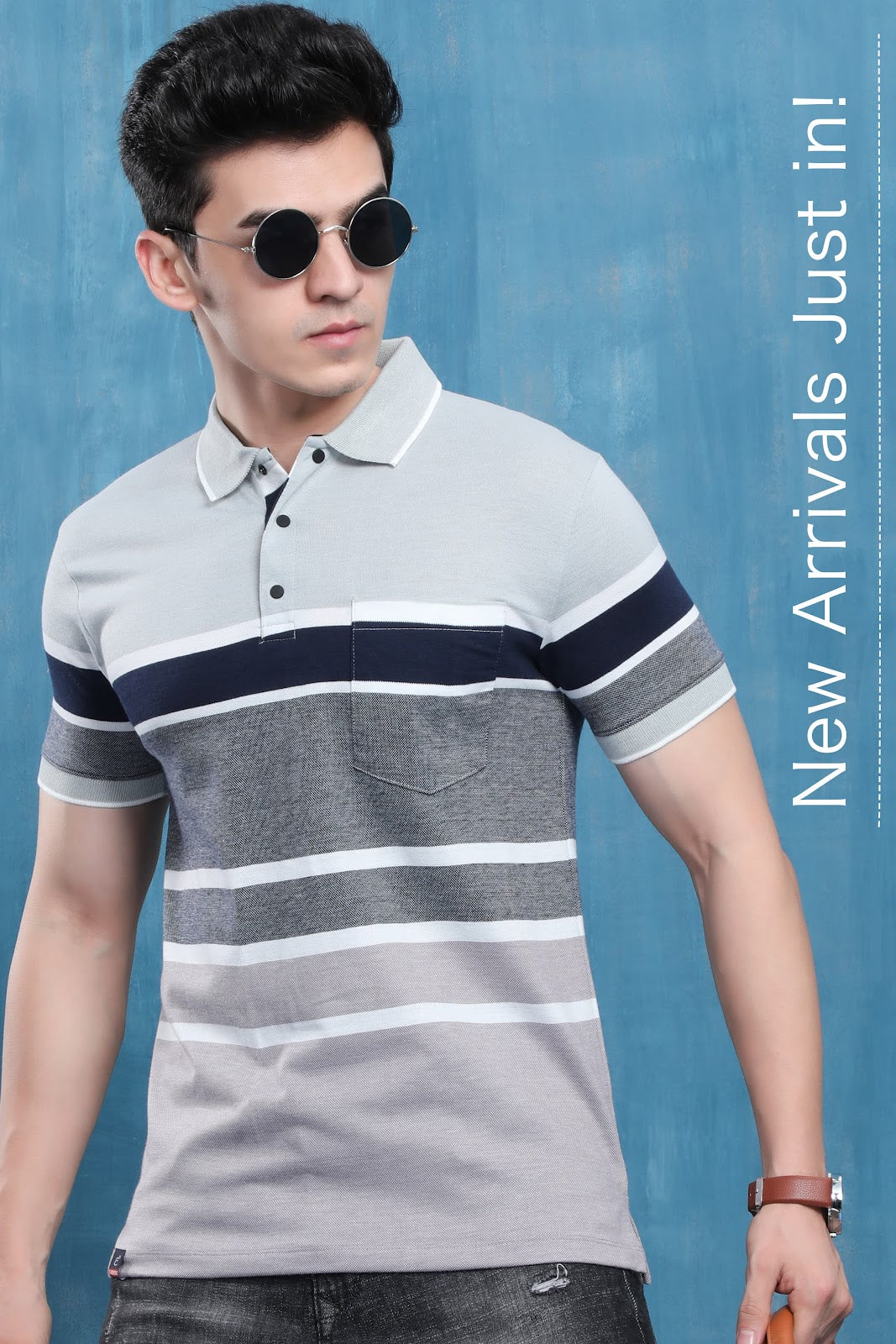 Collar Vol 758 Everyday Auto Stripes Mens Tshirts Manufacturer Ahmedabad