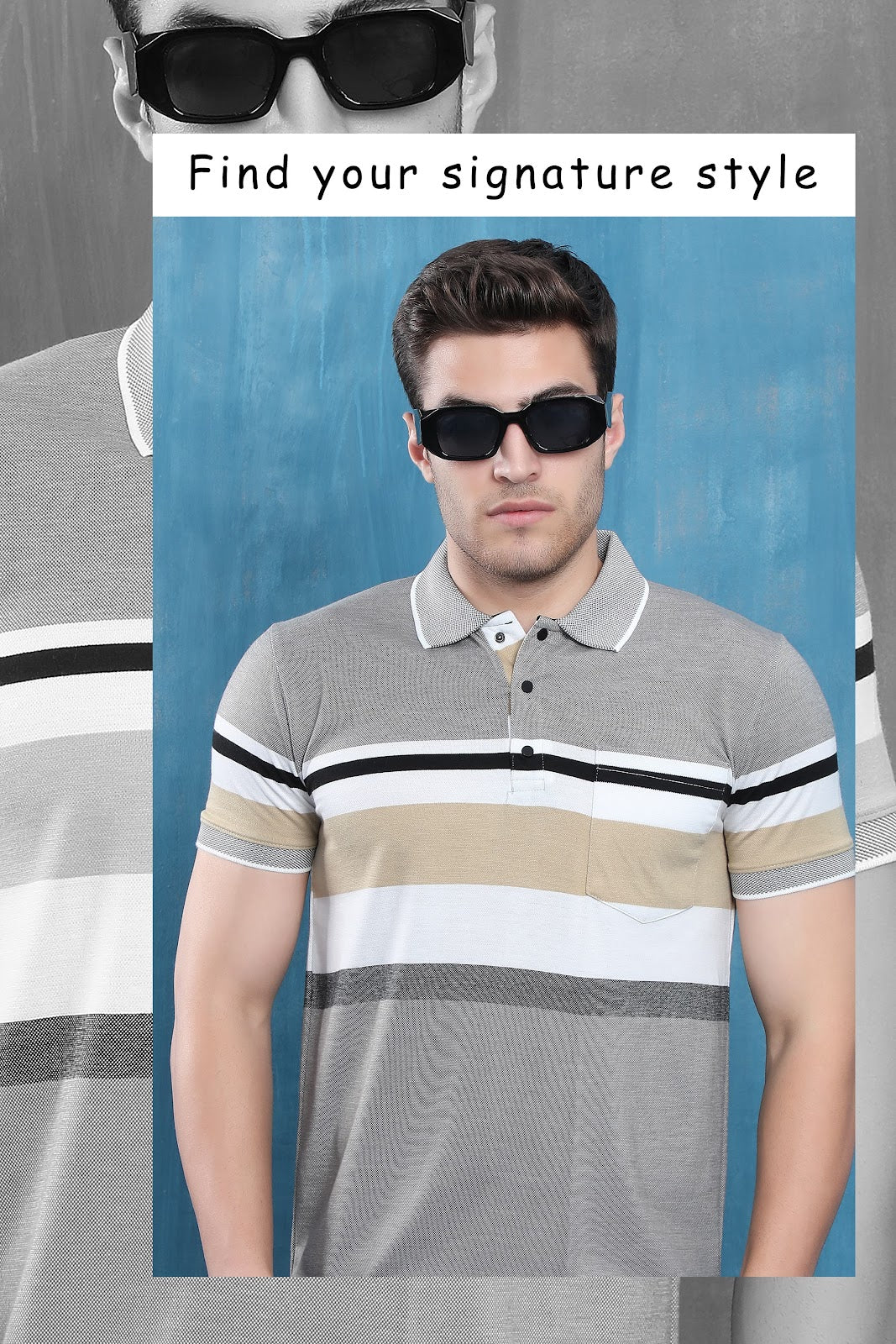 Collar Vol 758 Everyday Auto Stripes Mens Tshirts Manufacturer Ahmedabad