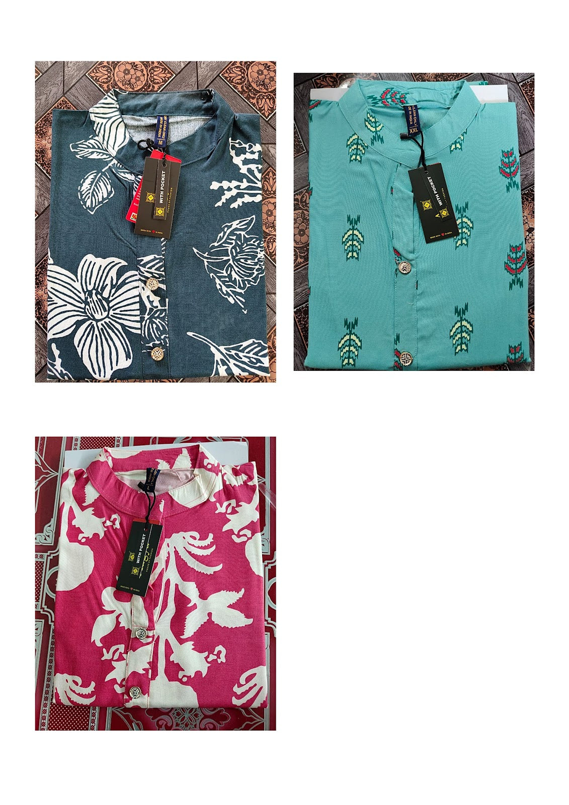 Collar With Pocket Ayg Liva Kurtis Wholesale Price