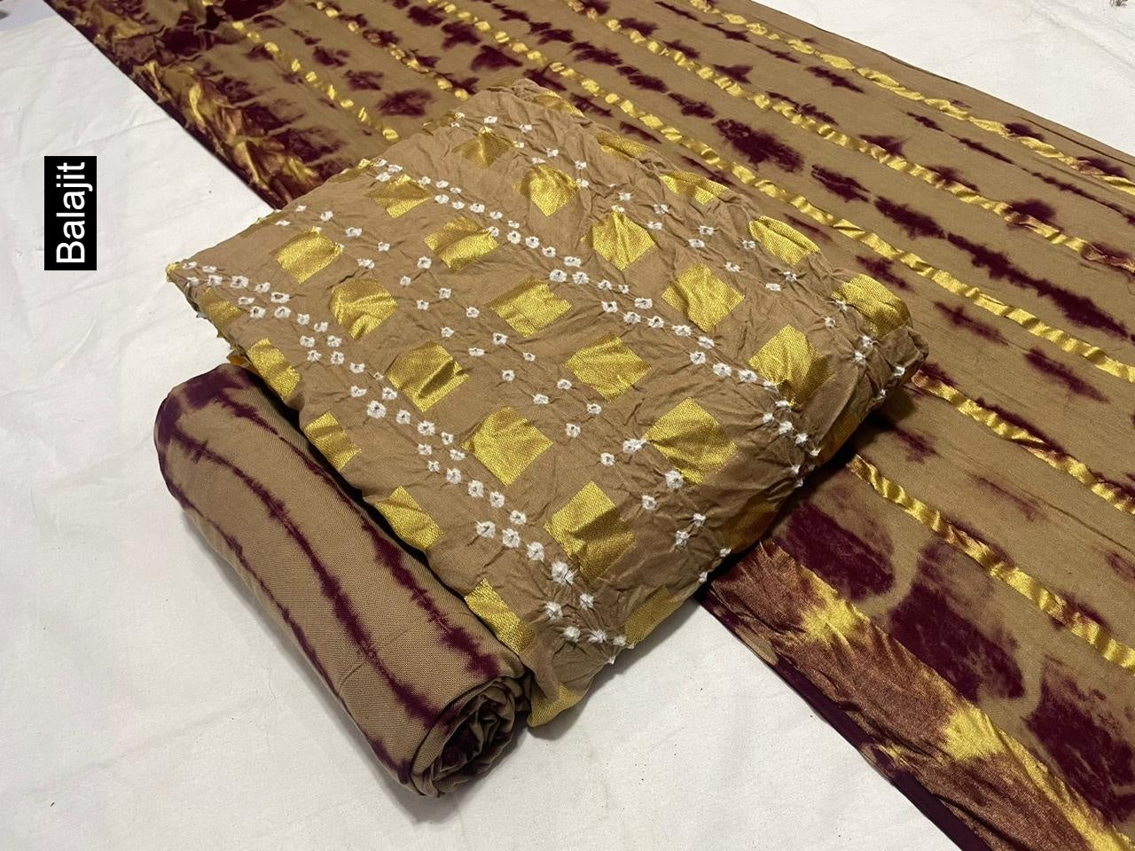 Colour Biscuit Balajit Jacquard Cotton Salwar Suits Supplier Ahmedabad