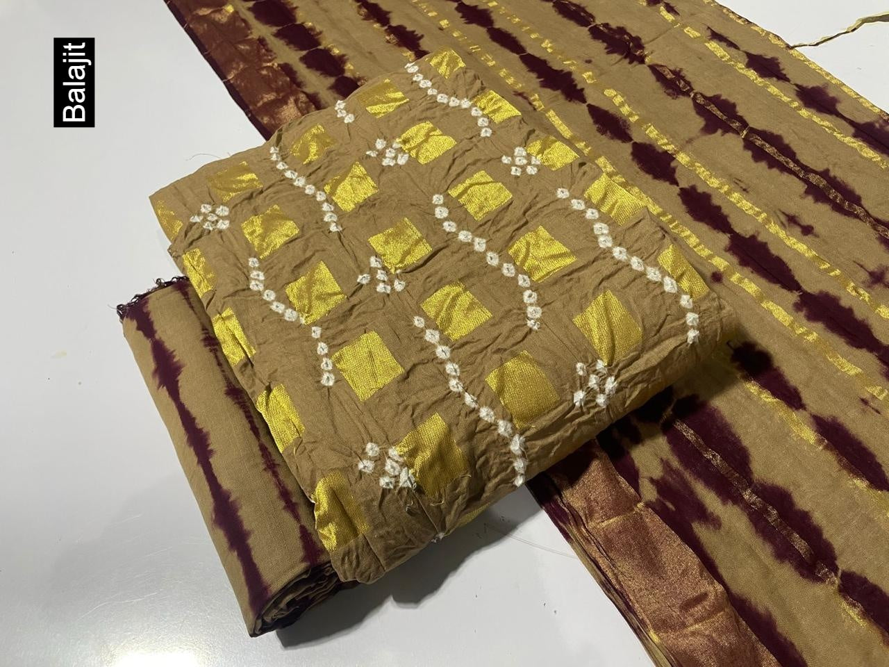 Colour Biscuit Balajit Jacquard Cotton Salwar Suits Supplier Ahmedabad