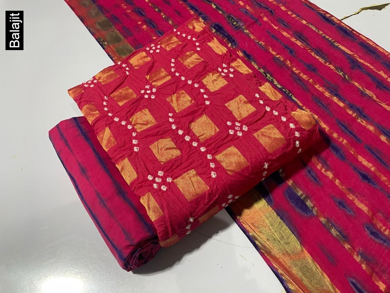 Colour Biscuit Balajit Jacquard Cotton Salwar Suits Supplier Ahmedabad