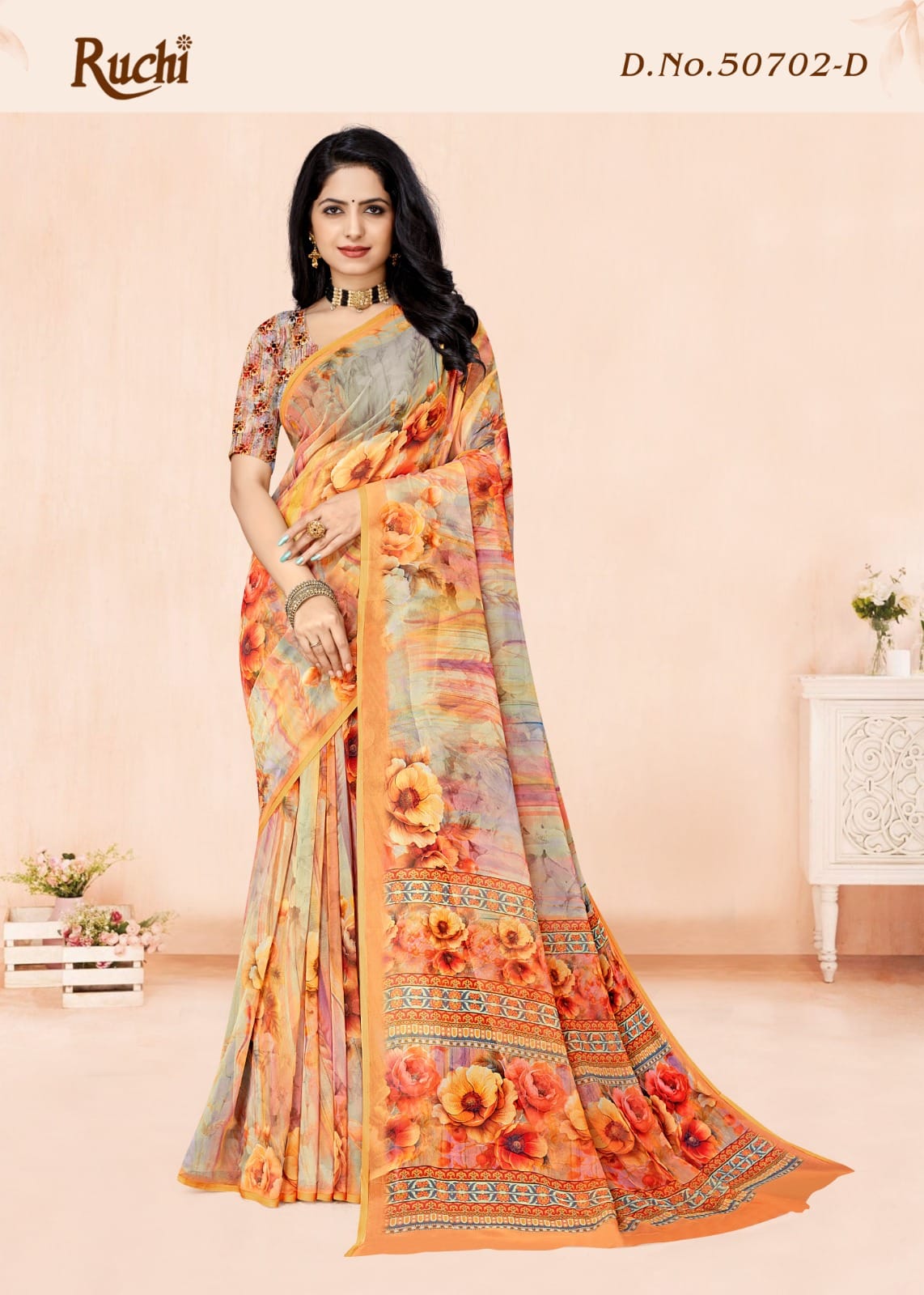 Colour Georgette Vol 2 Ruchi Sarees Exporter Ahmedabad