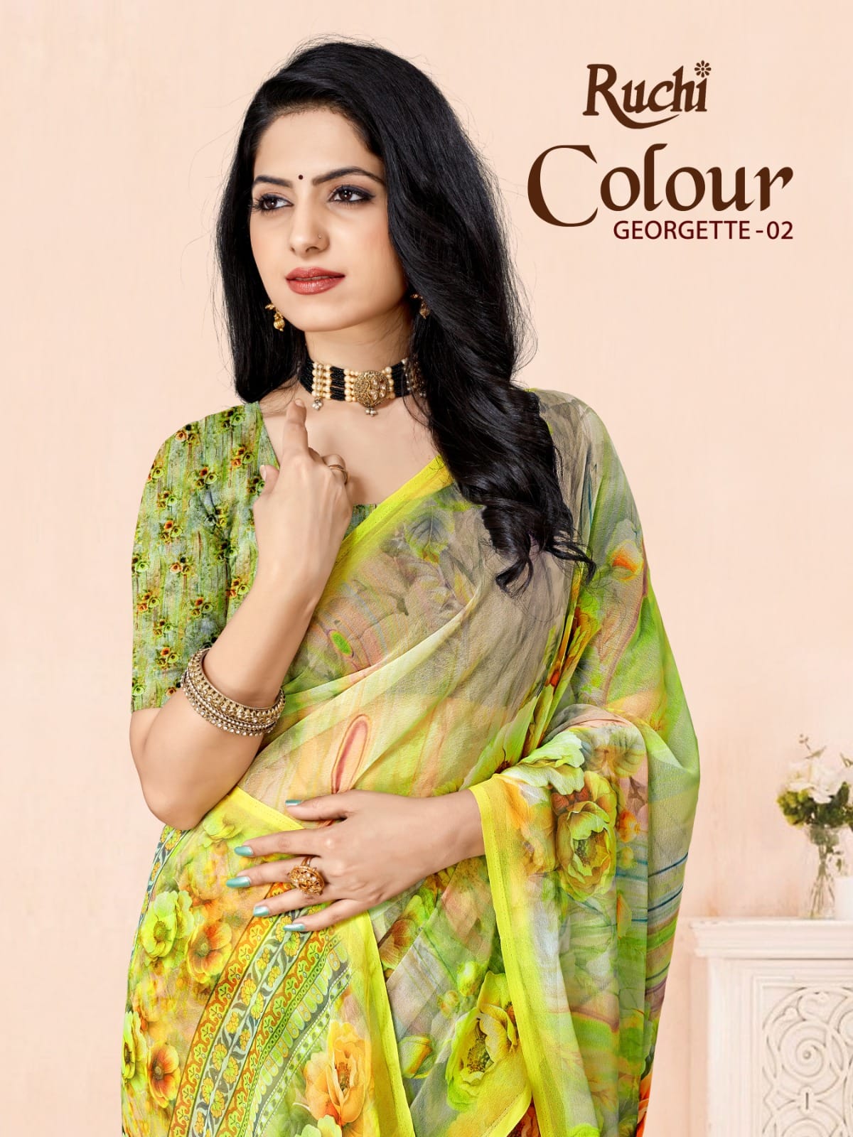 Colour Georgette Vol 2 Ruchi Sarees Exporter Ahmedabad