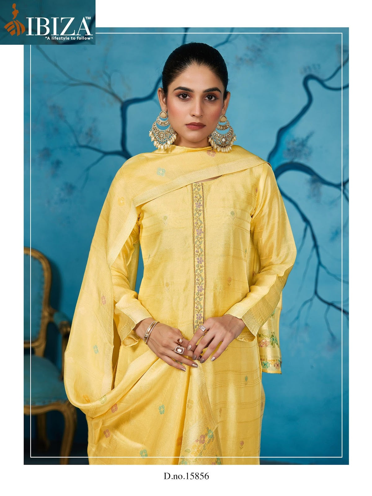 Colourbar Ibiza Silk Jacquard Pant Style Suits Wholesaler India