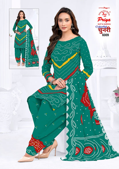Colourful Chunri Vol 6 Js Priya Cotton Dress Material Supplier Gujarat