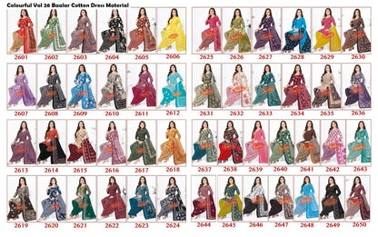 Colourful Vol 26 Baalar Cotton Dress Material Manufacturer Ahmedabad