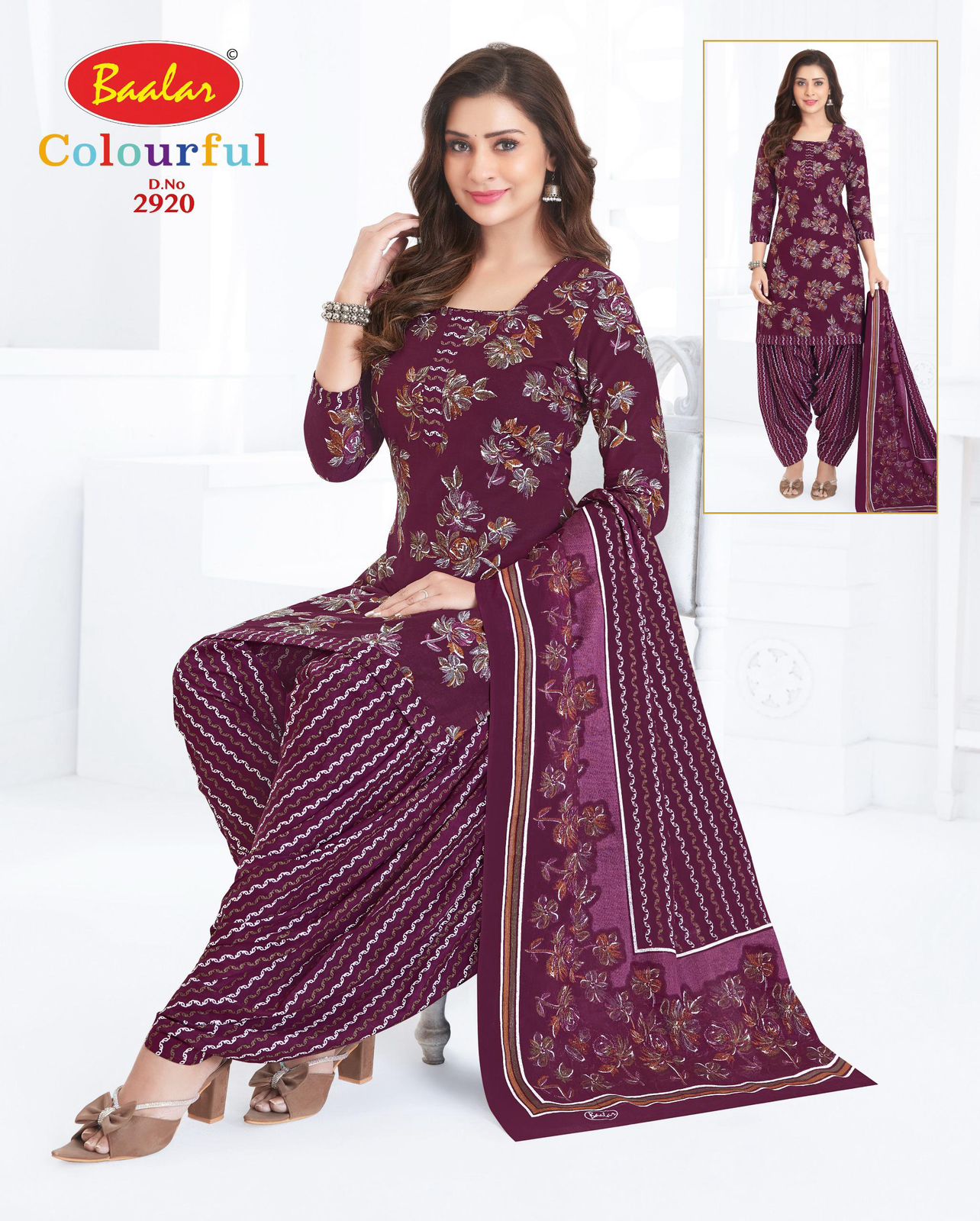 Colourful Vol 29 Baalar Cotton Dress Material Exporter Gujarat