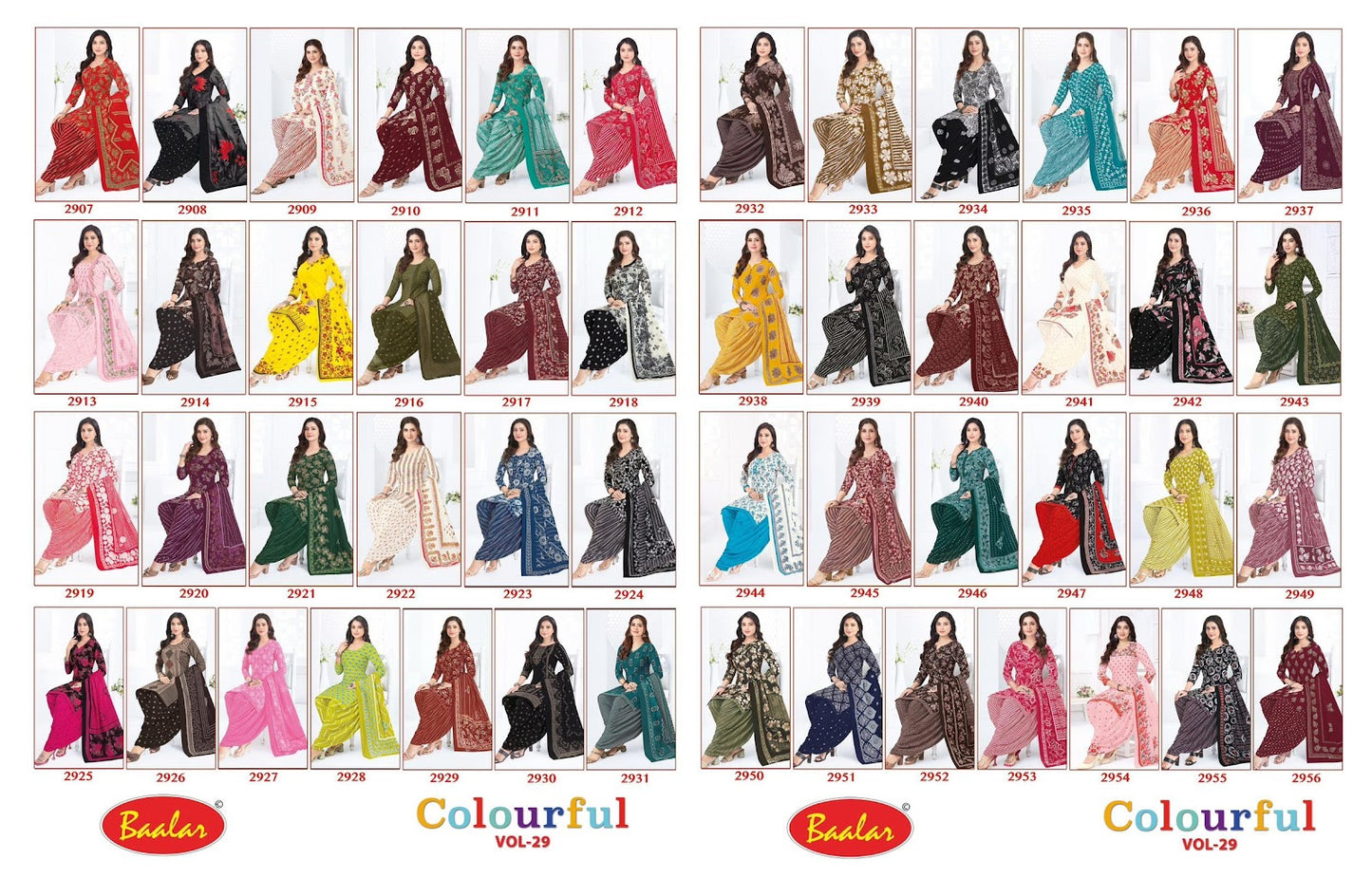 Colourful Vol 29 Baalar Cotton Dress Material Exporter Gujarat