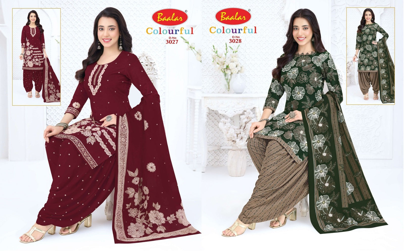 Colourful Vol 30 Baalar Cotton Dress Material Exporter India