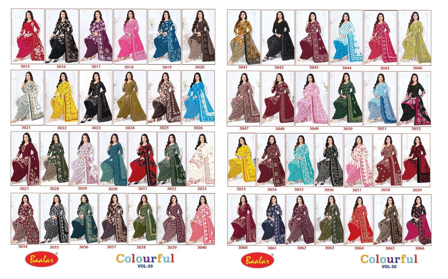 Colourful Vol 30 Baalar Cotton Dress Material Exporter India