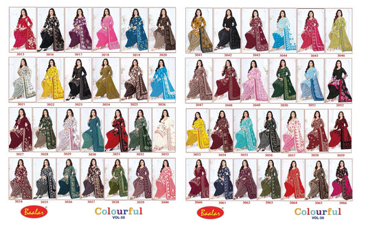 Colourful Vol 30 Baalar Cotton Dress Material Exporter India
