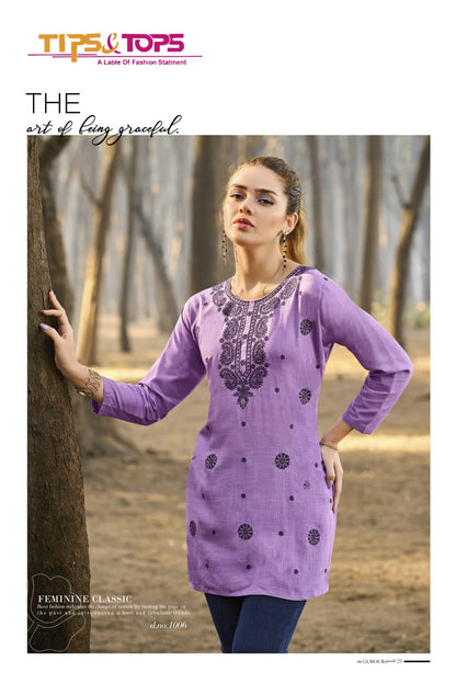 Colours Vol 5 Tips Tops Rayon 16Kg Short Kurtis Manufacturer India