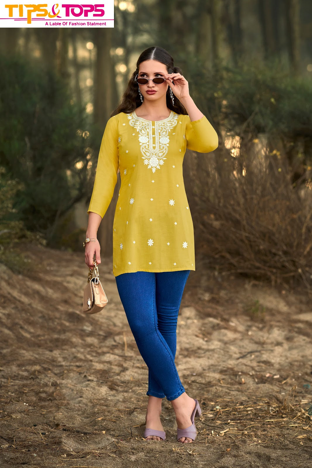 Colours Vol 6 Tips Tops Rayon 16Kg Short Kurtis Supplier Gujarat
