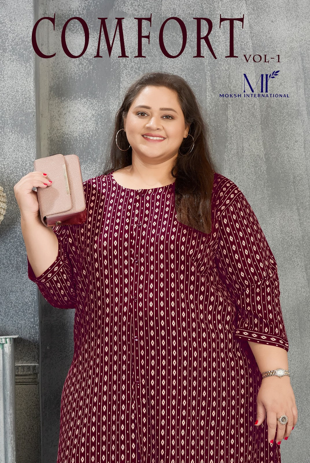 Comfort Vol 1 Moksh Plus Size Kurtis Exporter Gujarat