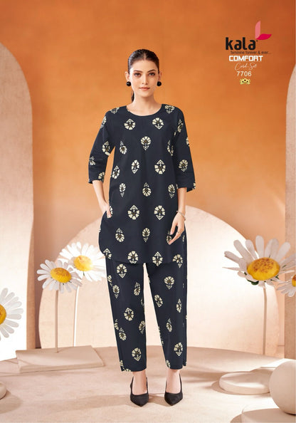 Comfort Vol 2 Kala Cotton Co Ord Set Exporter Ahmedabad