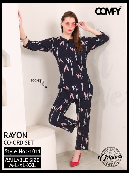 Comfy Style No 1011 Deecee Rayon Co Ord Set Wholesaler Gujarat