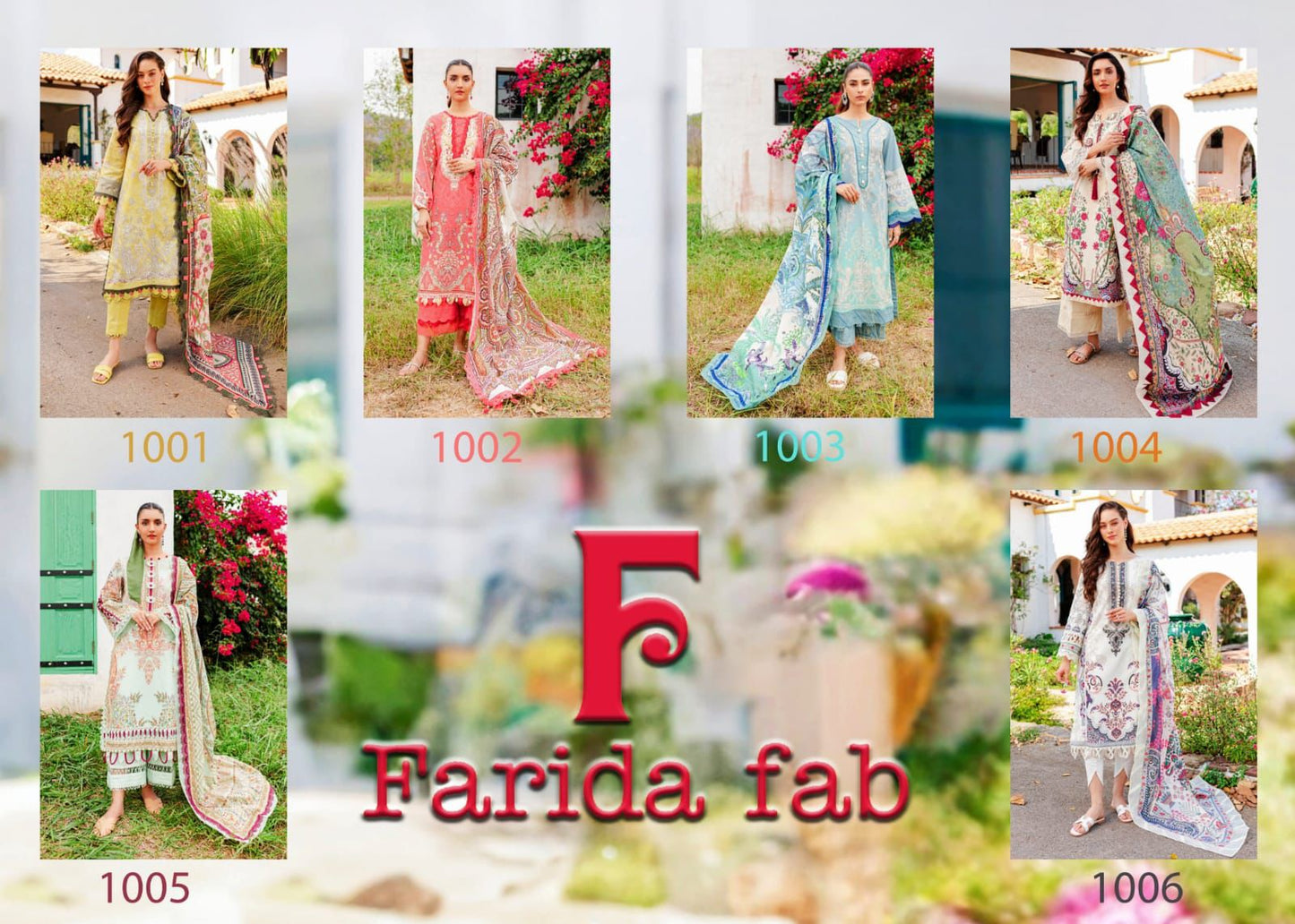 Concept - B Farida Fab Cotton Karachi Salwar Suits Wholesaler India