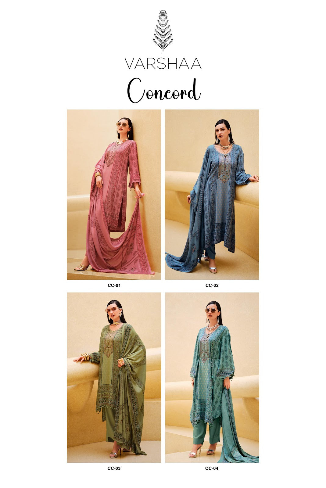 Concord Varshaa Pashmina Suits Exporter