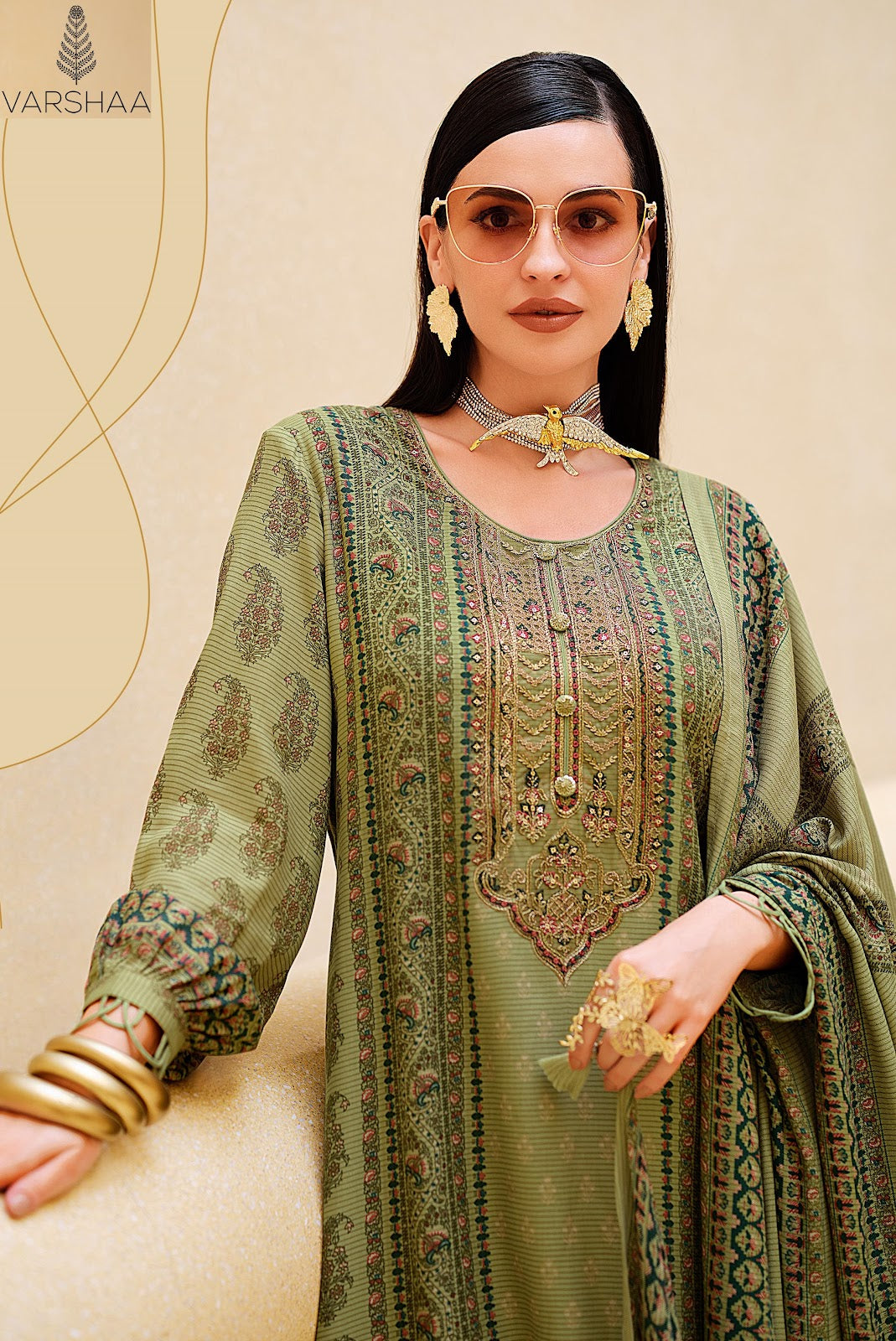 Concord Varshaa Pashmina Suits Exporter