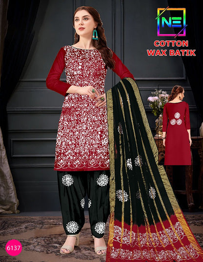 Contrast Matching Ne Salwar Suits Manufacturer Ahmedabad
