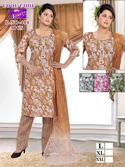 Cool Cool Krazyy Kanha Two Tone Cotton Readymade Pant Style Suits Exporter