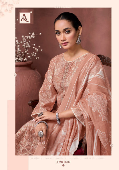 Copper Stone Alok Cambric Cotton Karachi Salwar Suits Manufacturer Gujarat