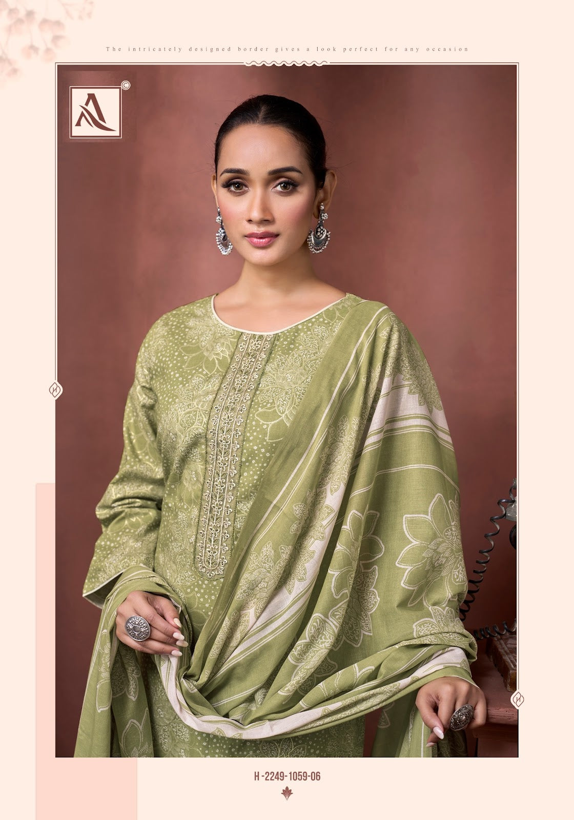 Copper Stone Alok Cambric Cotton Karachi Salwar Suits Manufacturer Gujarat
