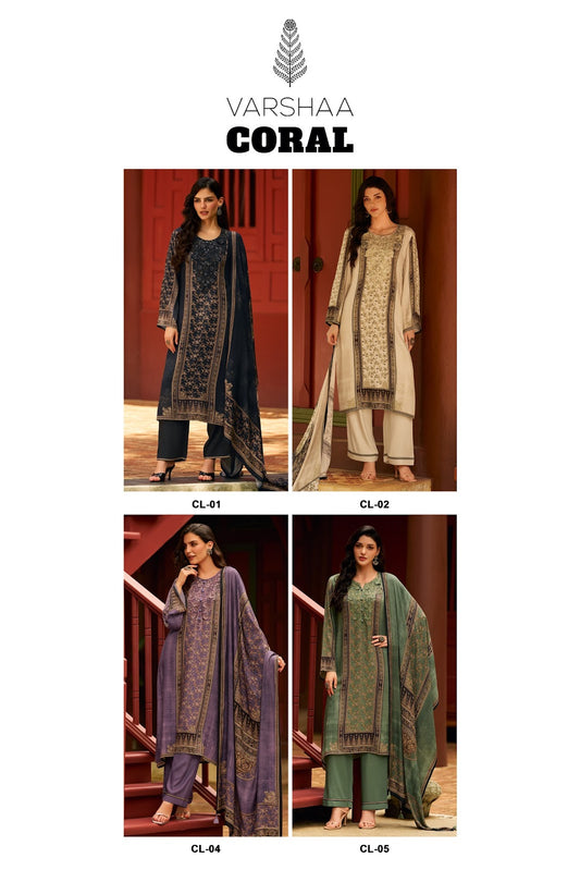 Coral Varshaa Pant Style Suits Exporter Gujarat