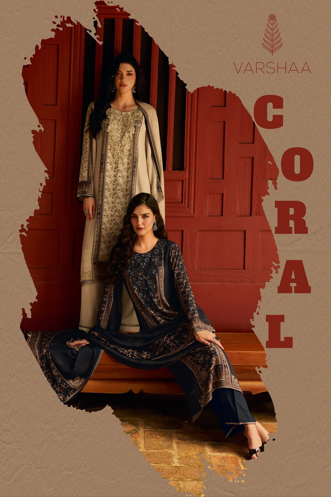 Coral Varshaa Pant Style Suits Exporter Gujarat