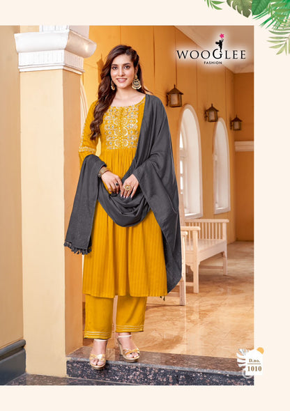 Coral Vol 2 Wooglee Rayon Readymade Pant Style Suits Exporter Gujarat