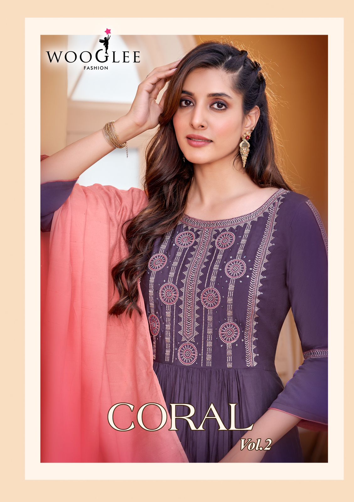 Coral Vol 2 Wooglee Rayon Readymade Pant Style Suits Exporter Gujarat