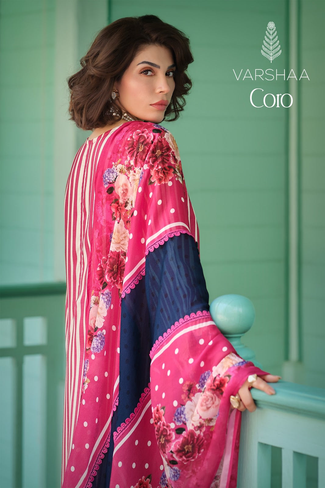 Coro Varshaa Viscose Muslin Pant Style Suits Wholesaler India