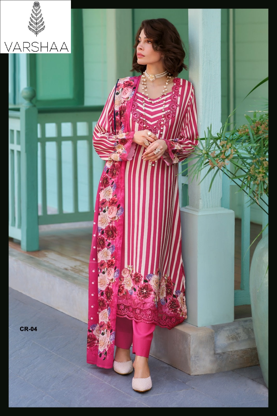 Coro Varshaa Viscose Muslin Pant Style Suits Wholesaler India