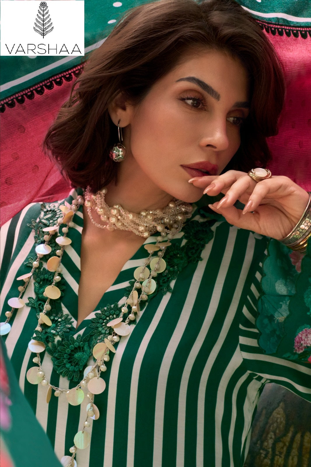 Coro Varshaa Viscose Muslin Pant Style Suits Wholesaler India