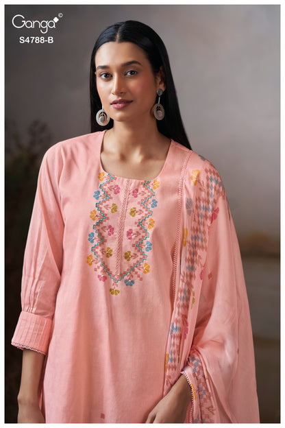 Cosima S4788 Ganga Organdy Plazzo Style Suits Wholesaler
