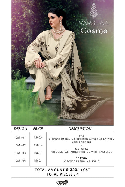 Cosmo Varshaa Pashmina Suits Wholesale Rate
