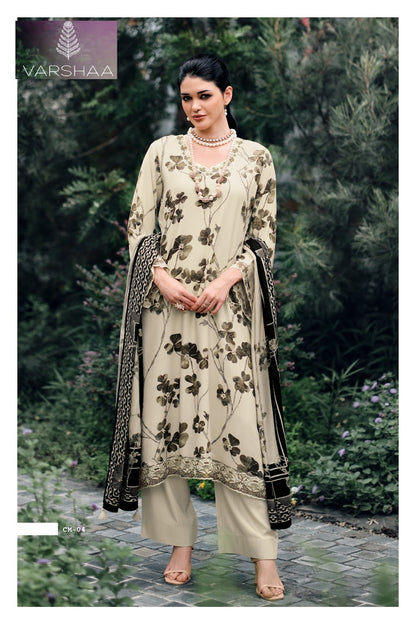 Cosmo Varshaa Pashmina Suits Wholesale Rate