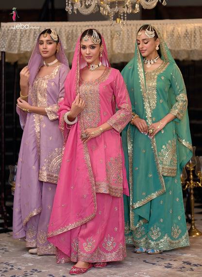 Cosmoss Eba Lifestyle Simar Readymade Plazzo Style Suits Supplier