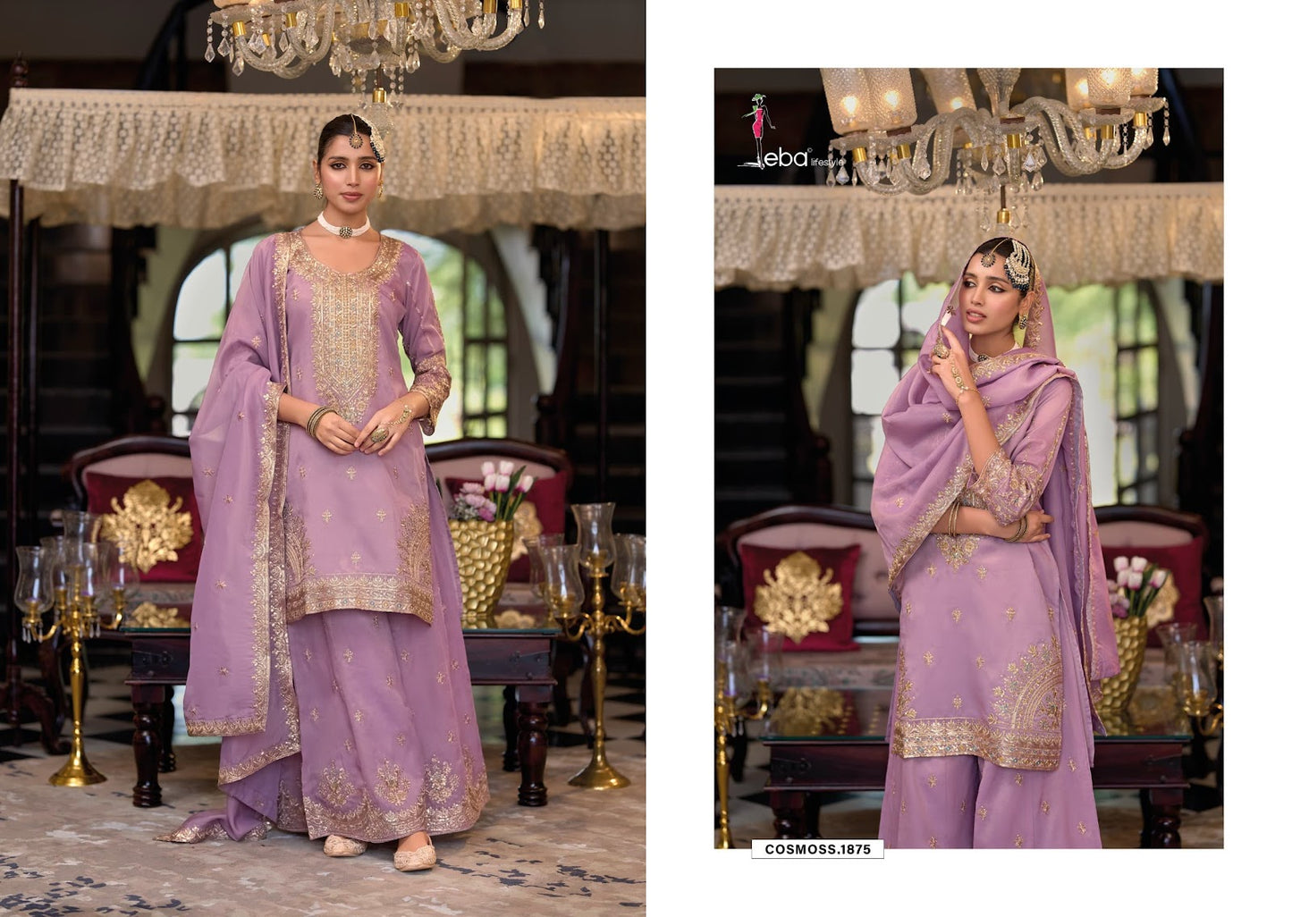Cosmoss Eba Lifestyle Simar Readymade Plazzo Style Suits Supplier