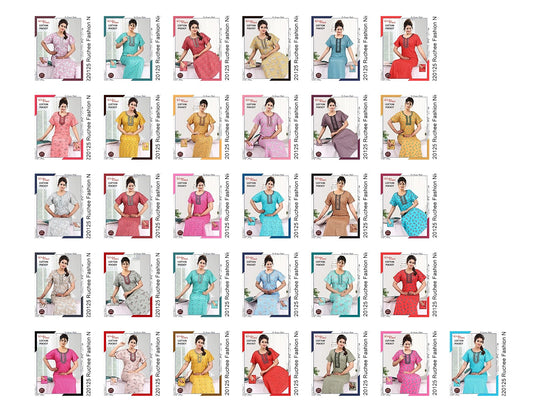 Coton Pocket 220125 Ruchee Fashion Night Gowns Wholesale Rate