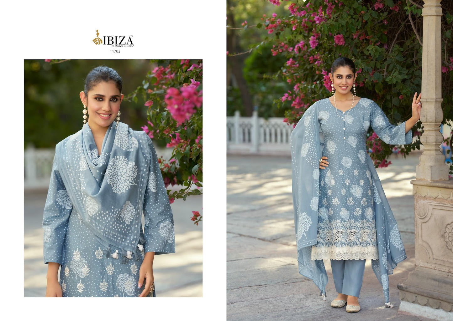 Cottan Chapai Ibiza Cambric Cotton Pant Style Suits Wholesale Rate