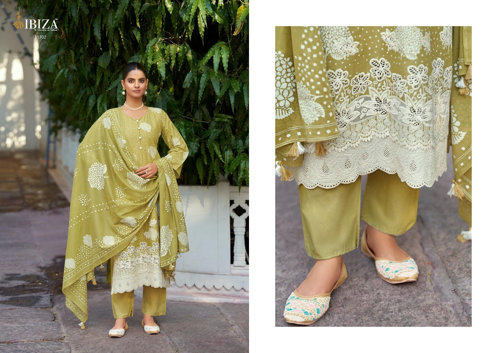 Cottan Chapai Ibiza Cambric Cotton Pant Style Suits Wholesale Rate