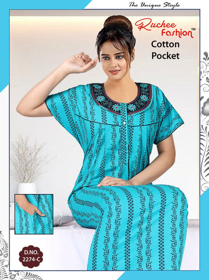 Cotton-2302 Ruchee Fashion Night Gowns