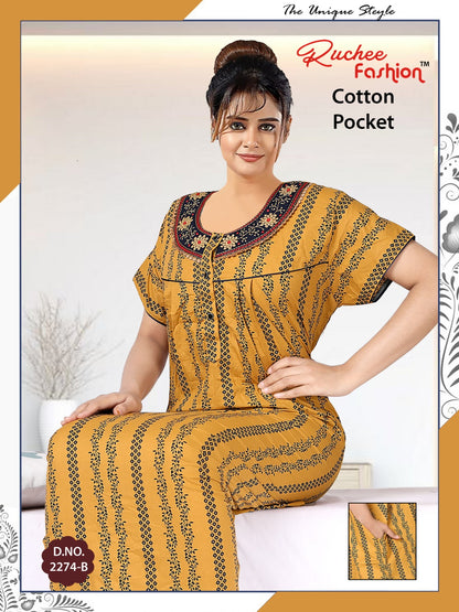 Cotton-2302 Ruchee Fashion Night Gowns