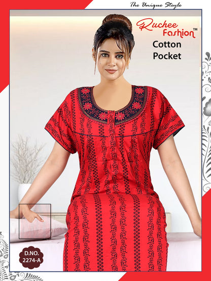 Cotton-2302 Ruchee Fashion Night Gowns